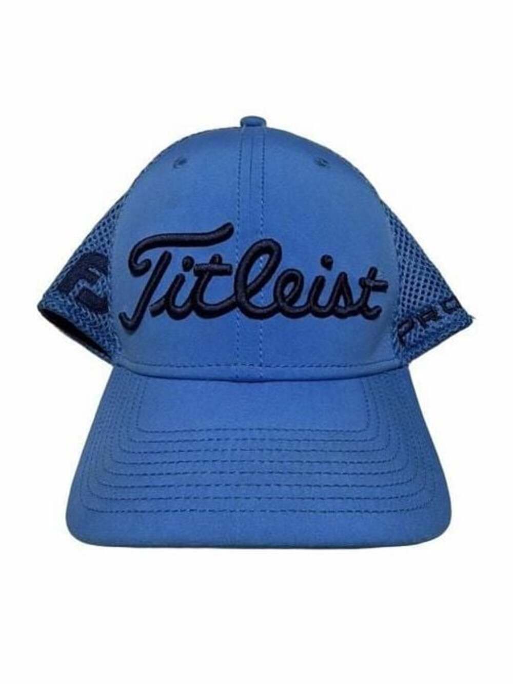 Titleist by New Era Blue Mesh Tour Performance Fitted Golf Hat Medium-Large